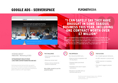 SERVERSPACE | SEO CASE STUDY b2b google ads ppc seo seo case study technical seo