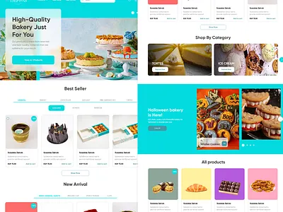 Tseppas Bakery Landing Page bakery figma landing landing page tseppas ui ux