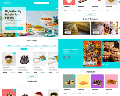 Tseppas Bakery Landing Page bakery figma landing landing page tseppas ui ux