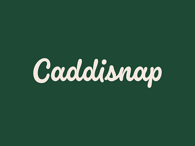 Caddisnap Logo branding golf handlettering handtype hashtaglettering lettering logo vectormachine