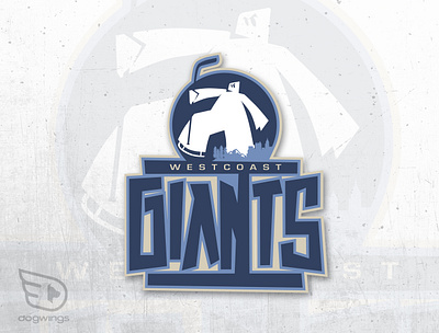 Giants Hockey Logos chipdavid dogwings drawing giants hockey illustration logo sports teamgraphic vector