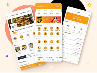 Food Delivery app - LOLOL 3d app best branding design food delivery food ordering graphic design logo mobile mobile app mobile app design offers sales ui ux vector wireframes