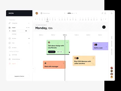 Task Management Dashboard calendar calendar dashboard color dashboard dashboard design date minimal mobile modern product project management task task management trend ui ui design