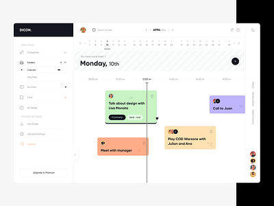 Task Management Dashboard calendar calendar dashboard color dashboard dashboard design date minimal mobile modern product project management task task management trend ui ui design