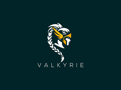 Valkyrie Logo ancient angel barbarian fantasy goddess knight mythology nordic norse norse logo princess roman spear valkyria valkyria logo valkyrie valkyrie logo warrior wings woman