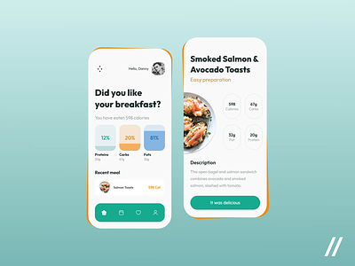 Calorie Counting App android animation app app design calorie dashboard design diet health interface ios mobile app mobile ui motion nutrition planning statistics track ui ux