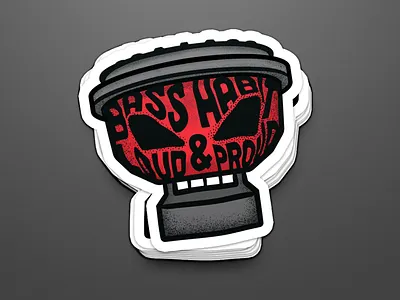 Audio brand character branding illustration