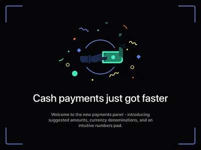 Cash payments panel