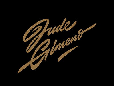 Jude Gimeno animation brushlettering calligraphy custom design flow fun handwritten judegimeno lettering logo luxury moving premium script signature sophisticated type uniqque
