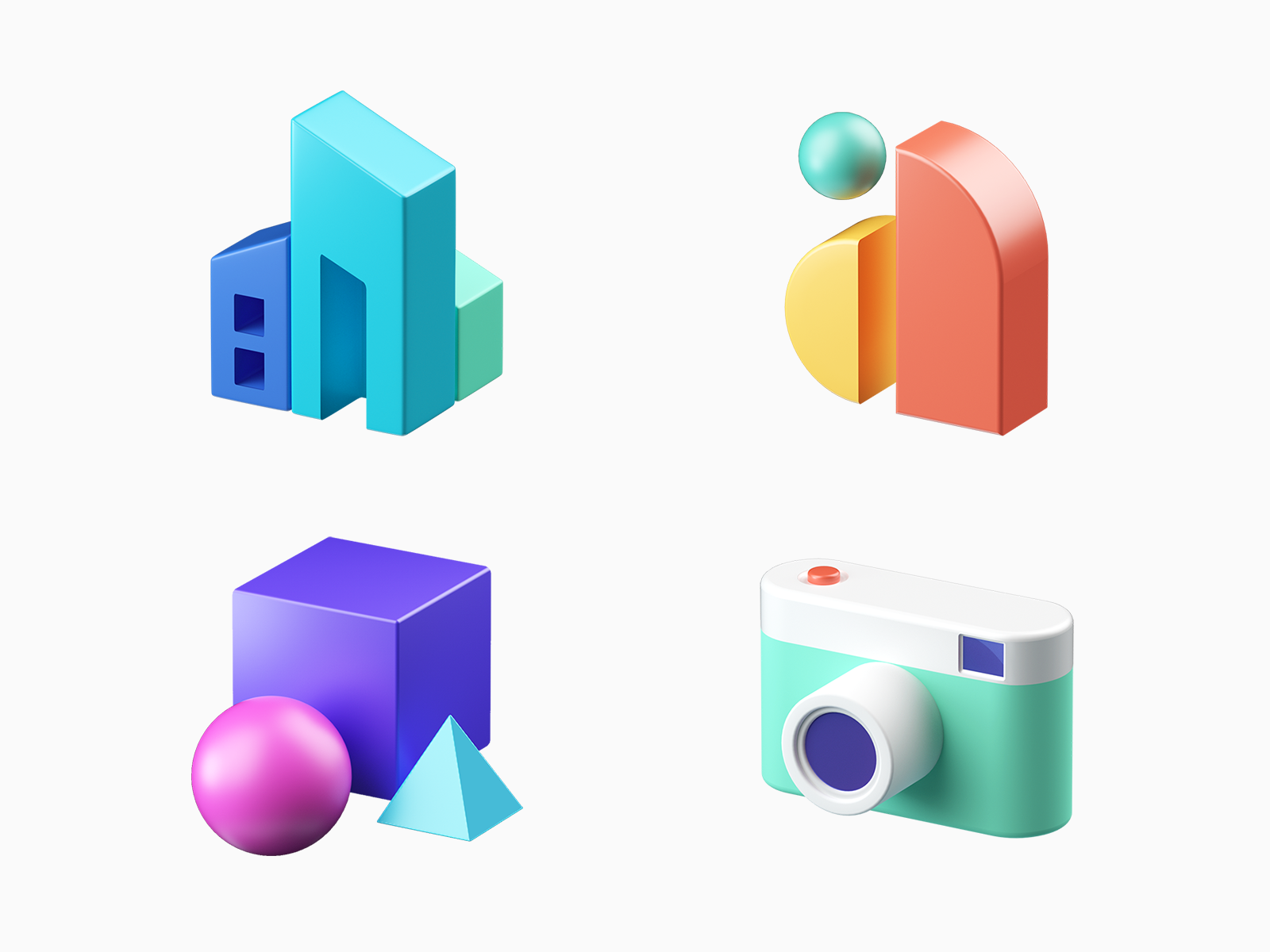 Example of 3D Icon Design