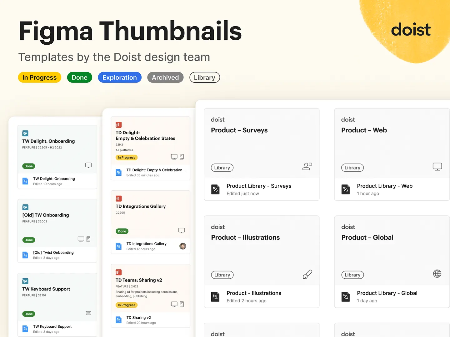 Resource Library UI: Figma Thumbnails for Design Teams