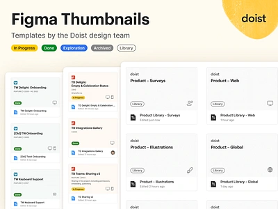 Figma Thumbnails (Community Resource) design design projects download figma free library organization resource status tags thumbnail