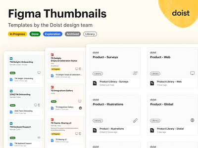 Figma Thumbnails (Community Resource) design design projects download figma free library organization resource status tags thumbnail