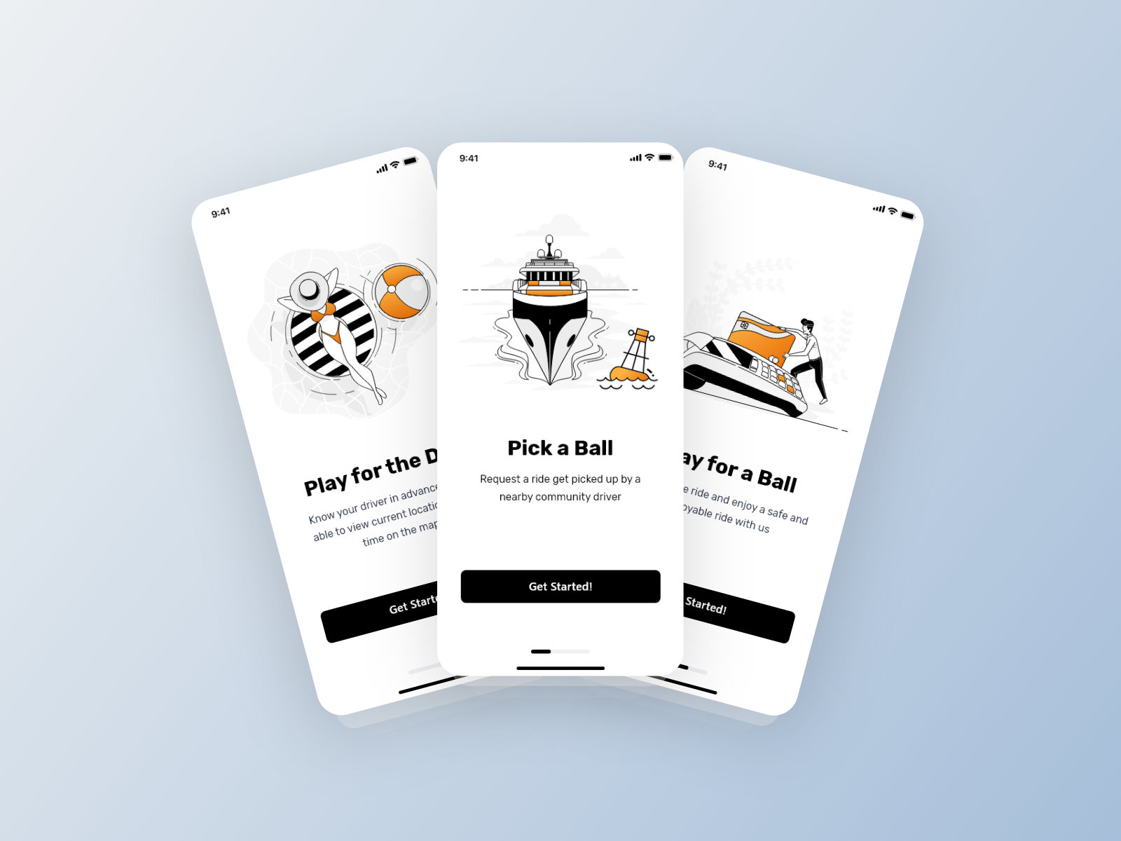 Example of Mobile App Design – (15 Screens)