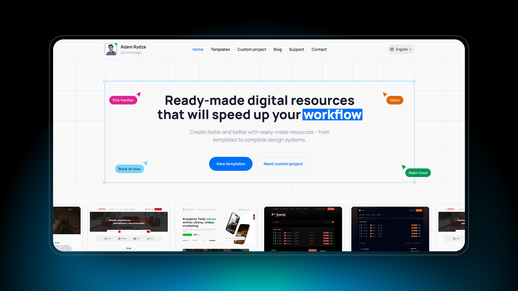 Marketplace hero section design figma hero hero design marketplace ui uiux ux web design website