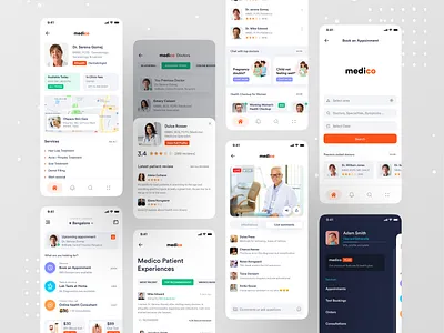 Medical App doctor doctor app dribbble best shot health health app health care healthcare healthy hello dribbble hospital app medical medical app medical care medical design ofspace