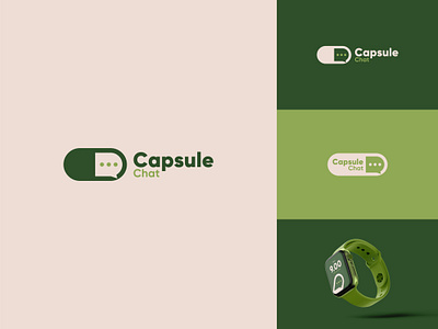 Capsule chat creative brand identity design healthcare mobile app design