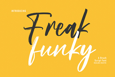 Freak Funky Brush Script Font beauty brush brush font design font fonts handmade ipad magazine poster script website