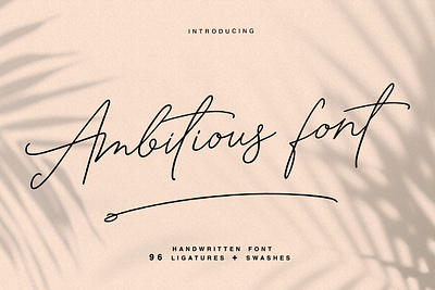 Ambitious hand written font art blog branding brush bundle calligraphy colour design font handmade illustrated lettering logo minimal resume script texture type watercolor wedding