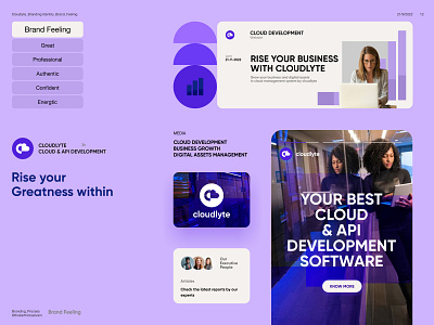 Cloudlyte - Branding brand brand identity branding clean design graphic design icon logo logo design logo designer logodesign logos logotype mark modern logo startup typography ui vector visual identity