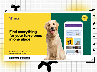 Laika : Ecommerce Website for your Pets agency branding design design agency graphic design illustration logo ui ux vector