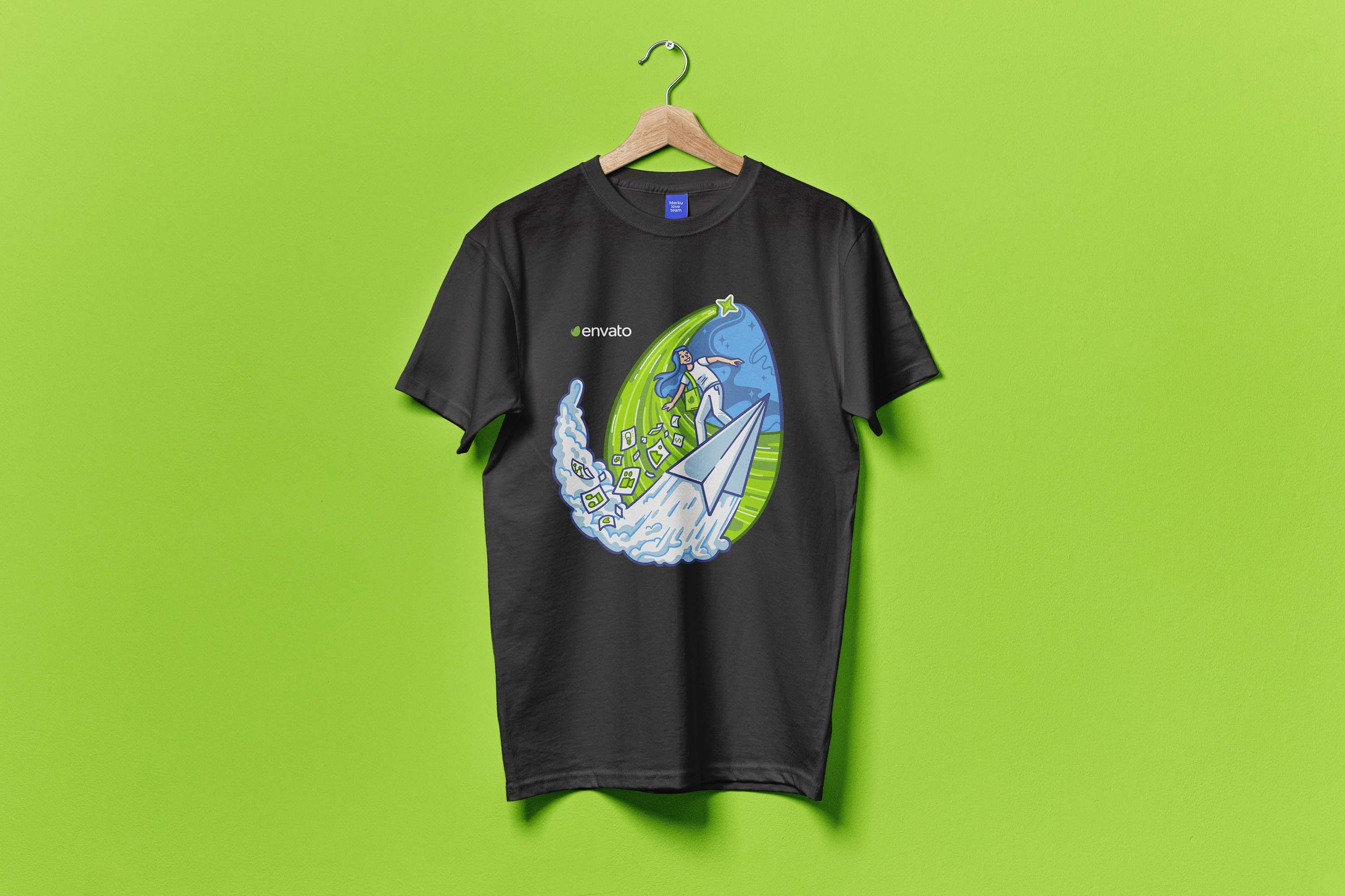 First place on Envato Community 2022 T-Shirt Contest branding contest creative design envato graphic design illustrations merkulove tshirt vector
