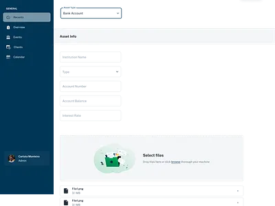 Client Management App design raidon