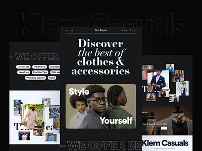 House of Klem beauty classy fashion fashion website landing page minimal style website