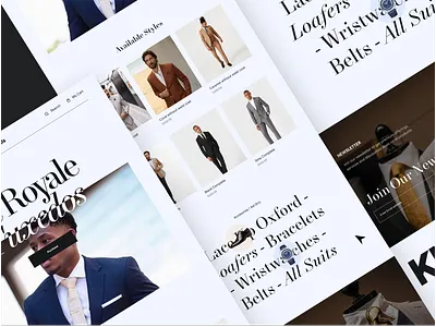 Klem Section beauty fashion fashion website landing page minimal motion royale suit website