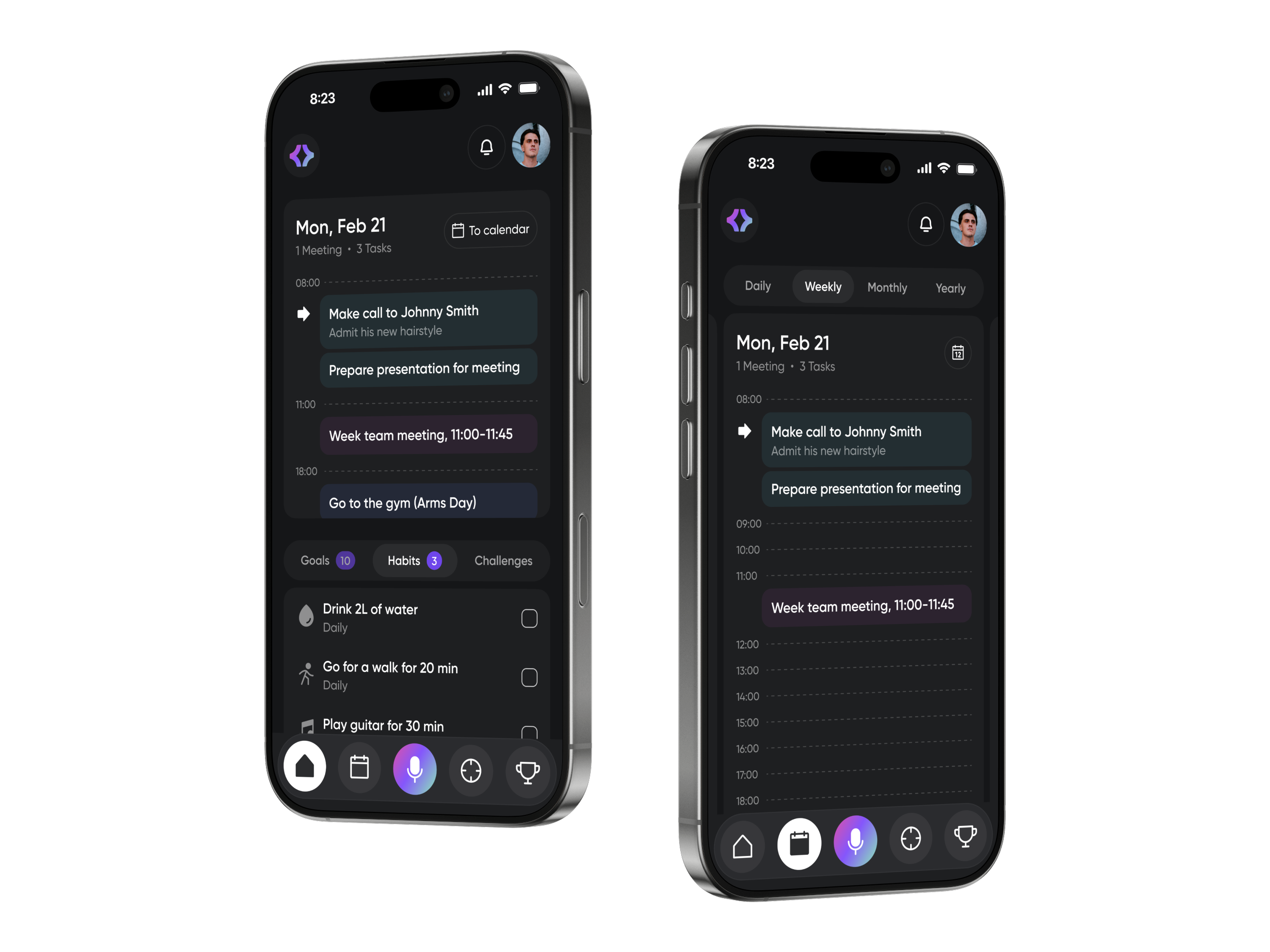 Ai Planner Mobile App, Dark Mode, pt.3 ai ai planner app dark mode dark theme design interface mobile mobile app mobile application mobile design planner app product product design ui user experience user interface ux web web design