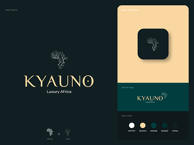 Kyauno - Logo design africa brand branding concept design graphic design logo luxury ui