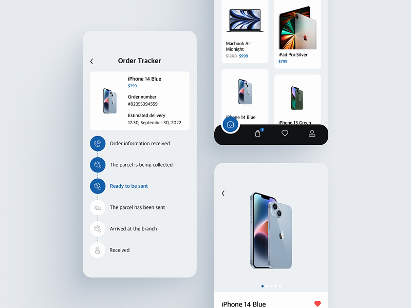 Ecommerce Web Design of an Electronics Store app ecommerce ecommerce design mobile order tracker product product design ui ui ux ux website ecommerce website ecommerce design