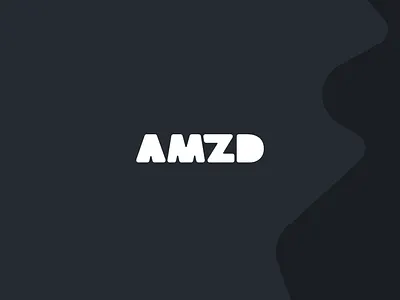 Amzd / Amazed Logo Exploration black blue branding design illustration logo typography white