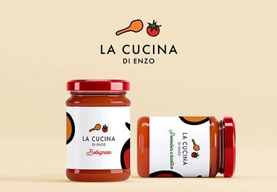 Logo and label | LA CUCINA DI ENZO label logo