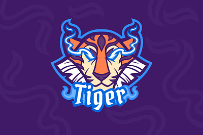 eSport Tiger Logo esport graphic design koshutrina logo merkulove tiger vector