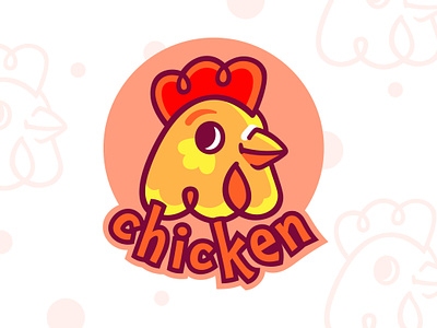 Chicken Logo branding chicken food graphic design koshutrina logo merkulove vector