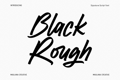 Black Rough Script Font 3d animation branding brush design font fonts graphic design illustration logo motion graphics nostalgic script ui