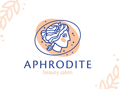 Antique Face Logo aphrodite beauty branding graphic design logo merkulove salon vector