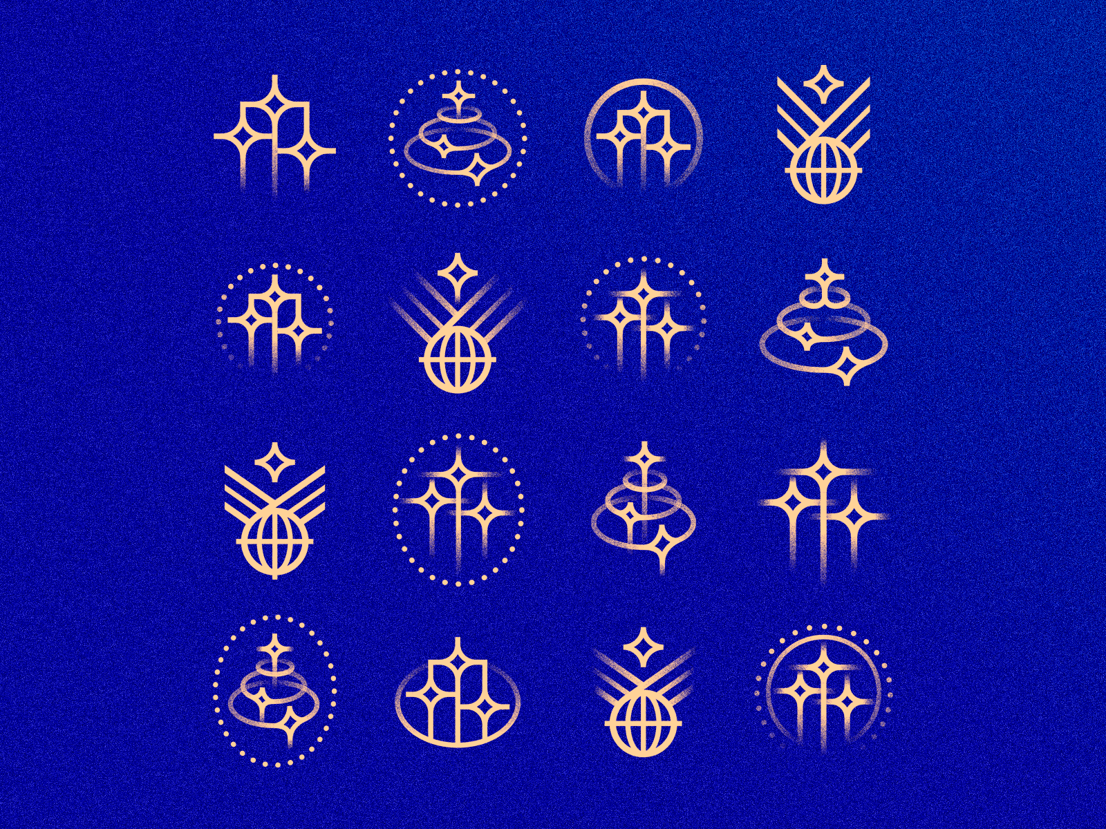 Example of Set Of Vector Logo Options