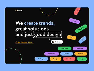 Design Studio I Landing Page agency bright creative design landing landing page studio ui userinterface ux web page webdesign