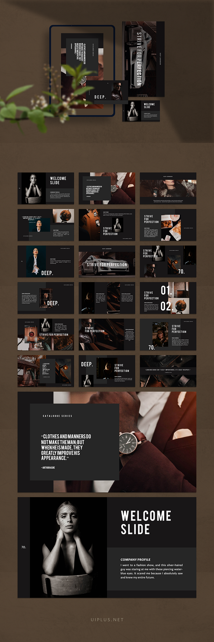 DEEP Powerpoint Template by uiplus on Dribbble