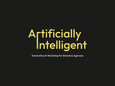 Artificially Intelligent Logo branding logo