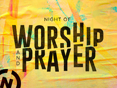 Night of Worship & Prayer: Promo Graphics branding design graphic graphic design type typography
