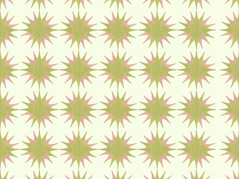 MidCentury Modern Acrylic Star Pattern Pink & Mint 1950s 1960s midcentury modern pattern repeat seamless star starburst surface pattern design
