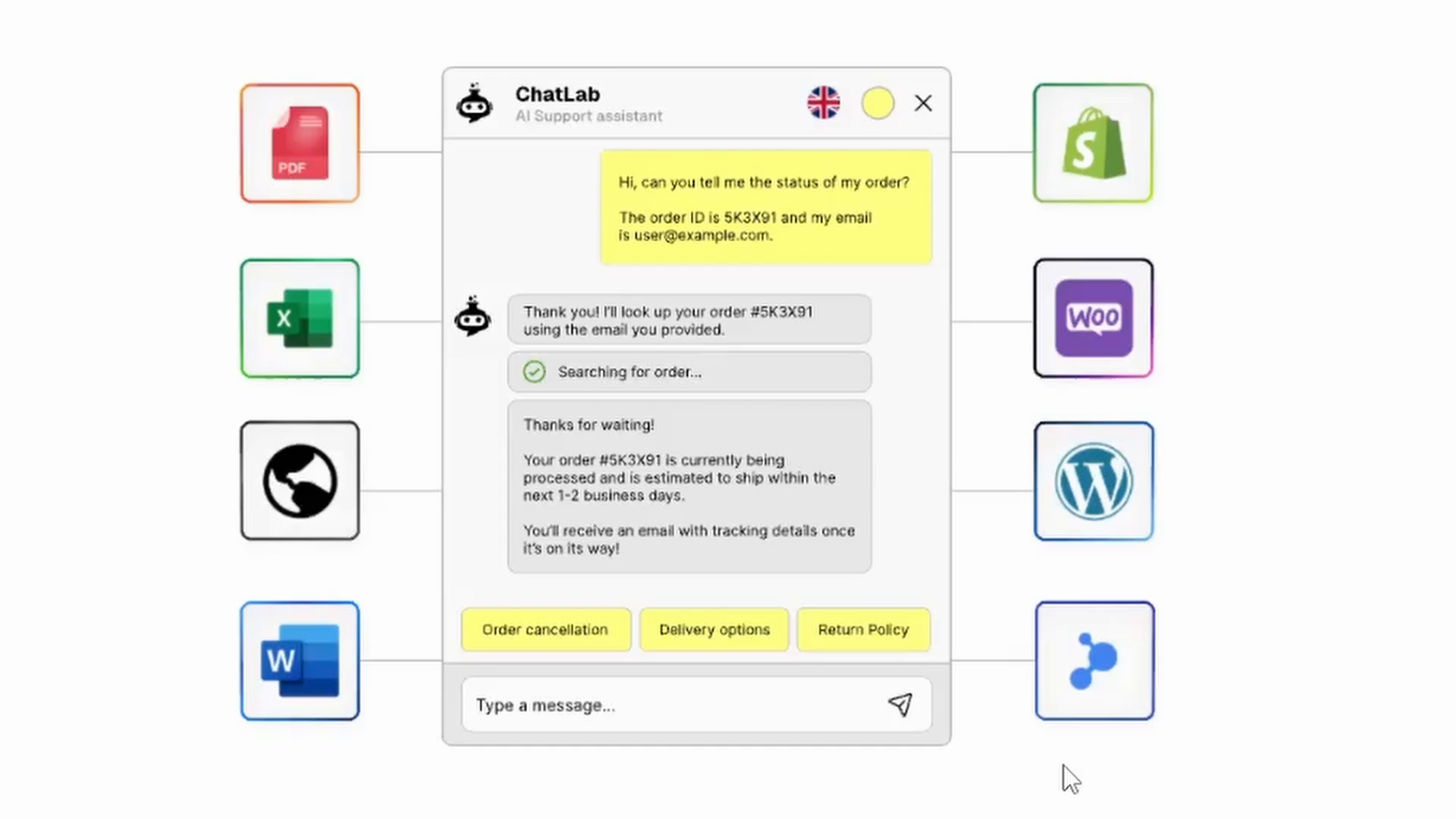Example of Interactive Rive Animation With Design