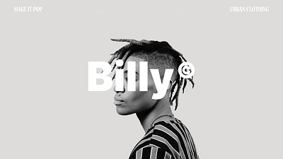 Billy - Make it bold, not fashion branding design graphic design logo typography visual identity