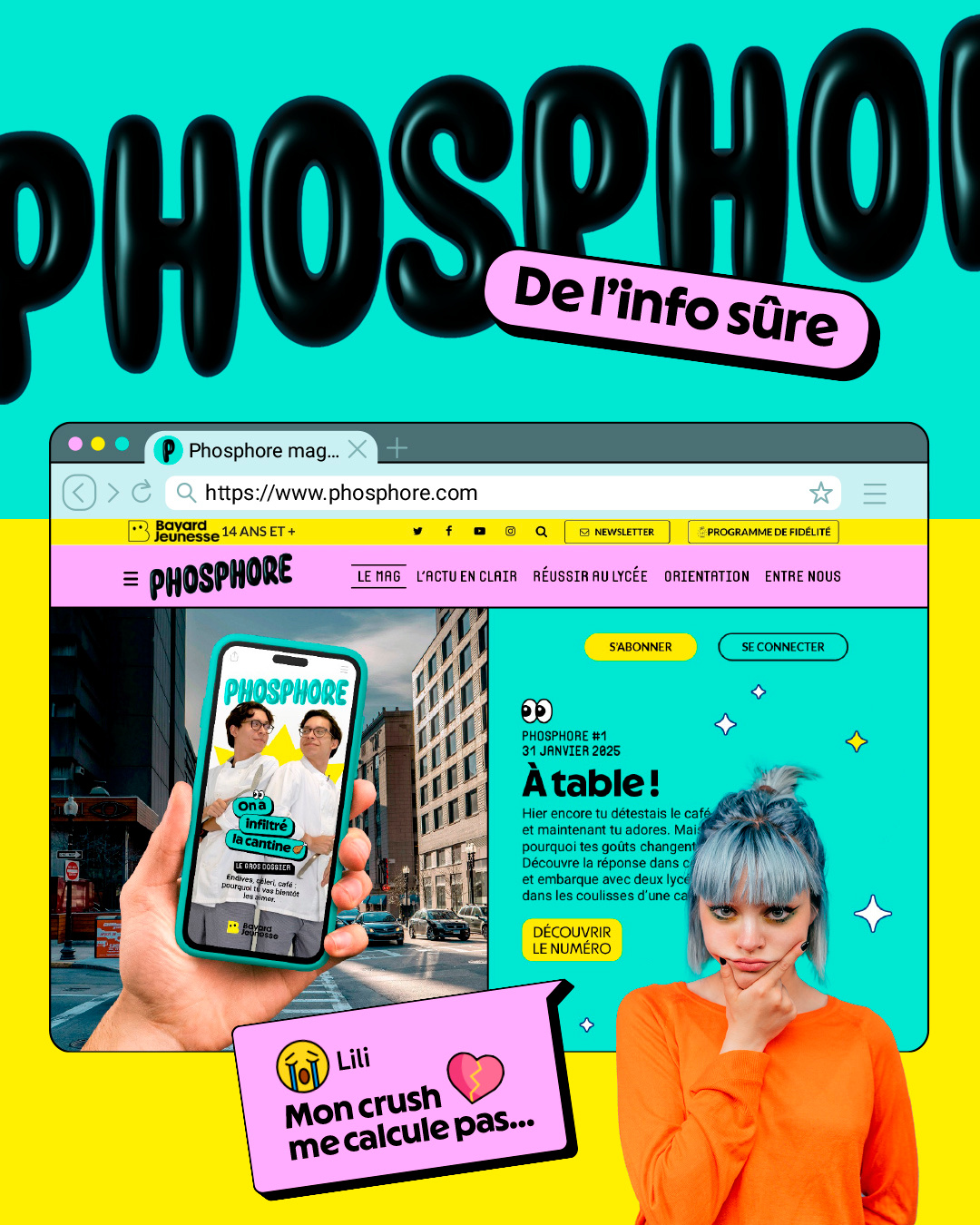 Phosphore Website branding graphic design ui website