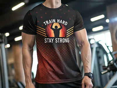 Gym T shirt Design branding graphic design gym gym t shirt logo t shirt design typography design