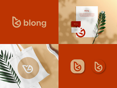 blong logo branding code coding custom logo design icon identity logo logo mark logodesign mark minimal symbol