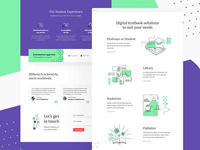 BibliU: Product page artificial intelligence audio audiobook books e learning edtech education identity design knowledge management landing landing page product design product page publishing subscription textbook visual identity web web site